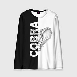 Мужской лонгслив КОБРА COBRA ЧБ