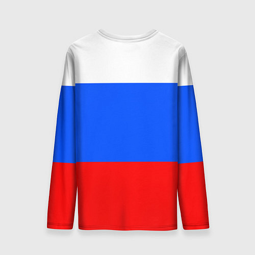 Мужской лонгслив Флаг России с серпом и молотом / 3D-принт – фото 2
