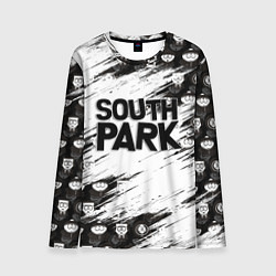 Мужской лонгслив Южный парк - персонажи и логотип South Park