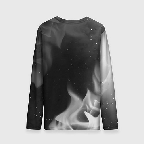 Мужской лонгслив RUSSIA - ГЕРБ - Огонь / 3D-принт – фото 2