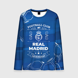 Лонгслив мужской Real Madrid FC 1, цвет: 3D-принт