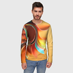 Лонгслив мужской Солнце из бумаги, цвет: 3D-принт — фото 2