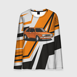 Мужской лонгслив Оранжевая классика авто