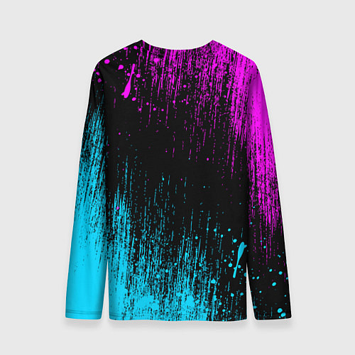 Мужской лонгслив The prodigy neon / 3D-принт – фото 2