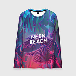 Мужской лонгслив Neon beach