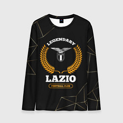 Лонгслив мужской Лого Lazio и надпись Legendary Football Club на те, цвет: 3D-принт