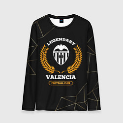 Мужской лонгслив Лого Valencia и надпись Legendary Football Club на