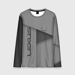 Лонгслив мужской Lexus - серая абстракция, цвет: 3D-принт