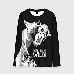 Мужской лонгслив Cougar Born be wild!