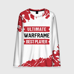 Мужской лонгслив Warframe: таблички Best Player и Ultimate