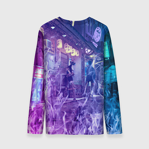 Мужской лонгслив Stray: Viloet Logo / 3D-принт – фото 2