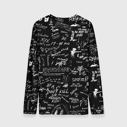 Мужской лонгслив XXXTENTACION LOGOBOMBING / 3D-принт – фото 2