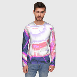 Лонгслив мужской Тай-дай Абстракция Tie-Dye, цвет: 3D-принт — фото 2