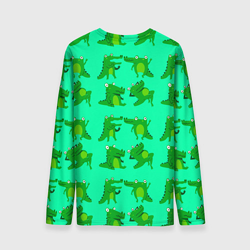 Мужской лонгслив FUNNY CROCODILES / 3D-принт – фото 2