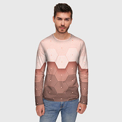 Лонгслив мужской Hexagon Minimal, цвет: 3D-принт — фото 2