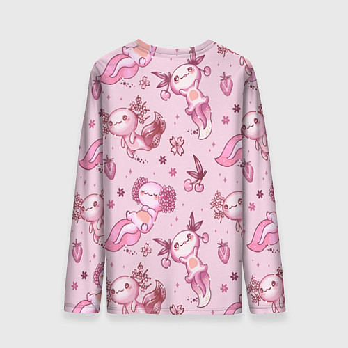 Мужской лонгслив Аксолотль саламандра / 3D-принт – фото 2