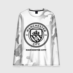 Лонгслив мужской Manchester City Sport на светлом фоне, цвет: 3D-принт
