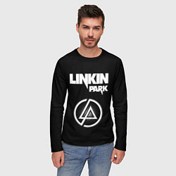 Лонгслив мужской Linkin Park логотип и надпись, цвет: 3D-принт — фото 2