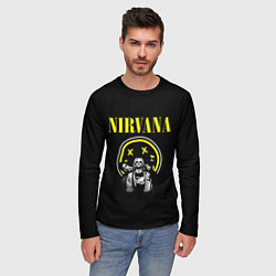 Лонгслив мужской NIRVANA логотип и исполнители, цвет: 3D-принт — фото 2