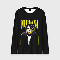 Мужской лонгслив Рок - группа Nirvana