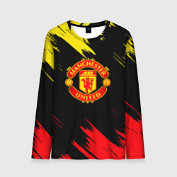 Лонгслив мужской Manchester united Texture, цвет: 3D-принт