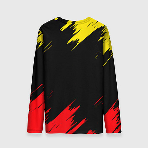 Мужской лонгслив Manchester united Texture / 3D-принт – фото 2