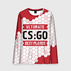 Мужской лонгслив CS:GO: красные таблички Best Player и Ultimate