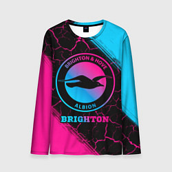 Лонгслив мужской Brighton Neon Gradient, цвет: 3D-принт