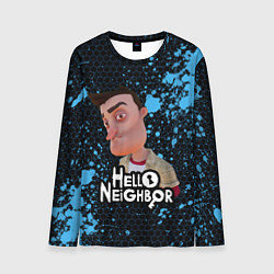 Лонгслив мужской Hello Neighbor Привет сосед Ник Рот, цвет: 3D-принт