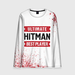 Мужской лонгслив Hitman: красные таблички Best Player и Ultimate