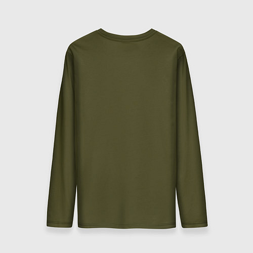Мужской лонгслив Котьмак ГУЛИ коричнево-зелёный / 3D-принт – фото 2