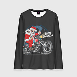 Мужской лонгслив Santa on a bike