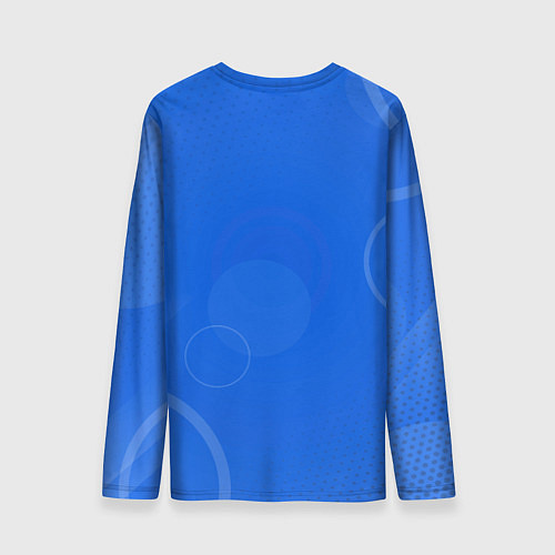 Мужской лонгслив Tottenham hotspur Голубая абстракция / 3D-принт – фото 2