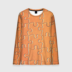 Мужской лонгслив Пазлы - паттерн
