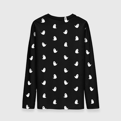 Мужской лонгслив Призрачный принт / 3D-принт – фото 2