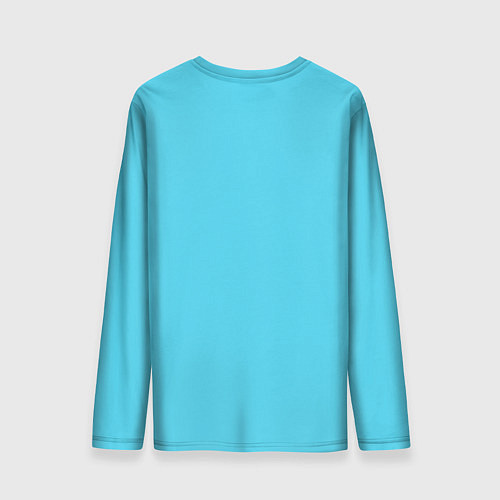 Мужской лонгслив Белый ежик одуванчик / 3D-принт – фото 2