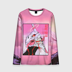 Мужской лонгслив EVANGELION PINK Берсерк mode