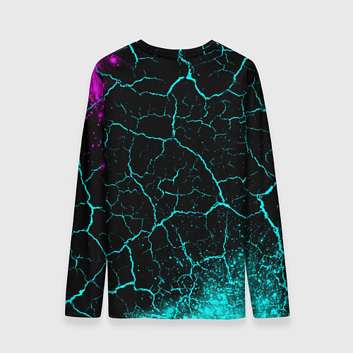 Мужской лонгслив Тимофей и неоновый герб России / 3D-принт – фото 2