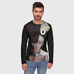 Лонгслив мужской BTS Kim Taehyung, цвет: 3D-принт — фото 2