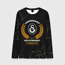 Лонгслив мужской Лого Galatasaray и надпись legendary football club, цвет: 3D-принт