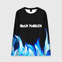 Мужской лонгслив Iron Maiden blue fire