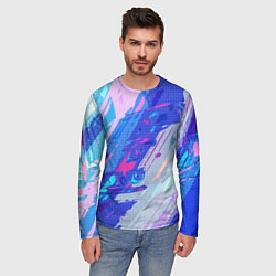 Лонгслив мужской Машина в градиенте, цвет: 3D-принт — фото 2