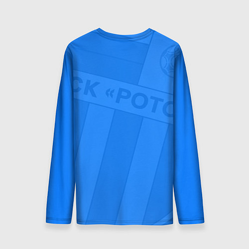 Мужской лонгслив ФК Ротор - Волгоград - Большой логотип / 3D-принт – фото 2