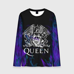 Лонгслив мужской Queen пламя неон, цвет: 3D-принт
