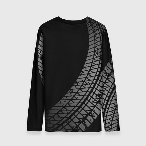 Мужской лонгслив Land Rover tire tracks / 3D-принт – фото 2
