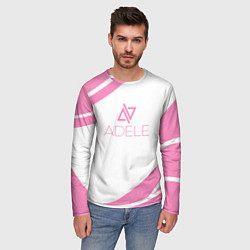 Лонгслив мужской Adele - абстракция, цвет: 3D-принт — фото 2