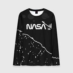 Лонгслив мужской Nasa - кометы, цвет: 3D-принт