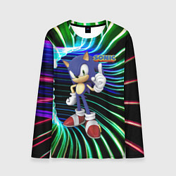 Лонгслив мужской Sonic - hedgehog - video game, цвет: 3D-принт
