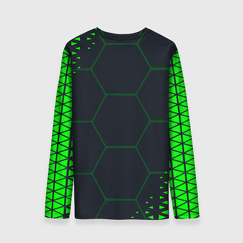 Мужской лонгслив Battletoads Абстракция соты / 3D-принт – фото 2