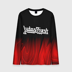 Лонгслив мужской Judas Priest red plasma, цвет: 3D-принт